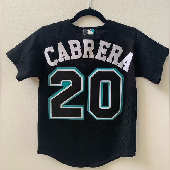Authentic MLB Majestic #20 Miguel Cabrera Miami Marlins Jersey - Picture 2 of 5